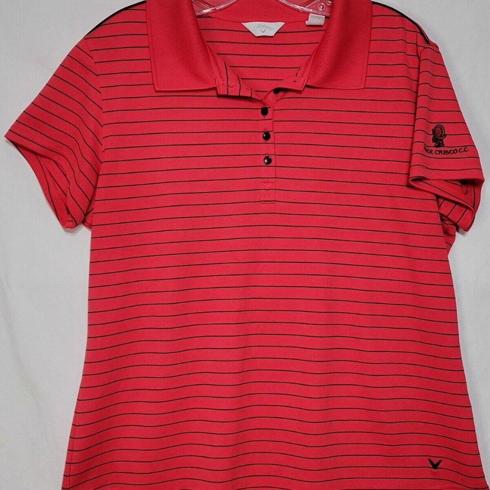 Monte Cristo Country Club Callaway Red Golf Polo Shirt - Edinburg, TX Women's XL